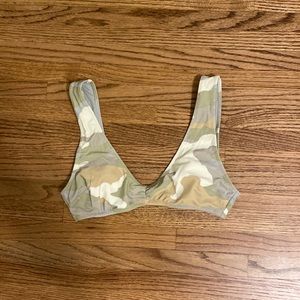 Aerie Camo Swim top. Size small. Only worn a couple times.